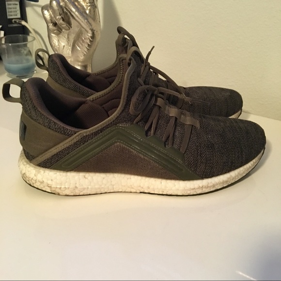 puma olive green sneakers
